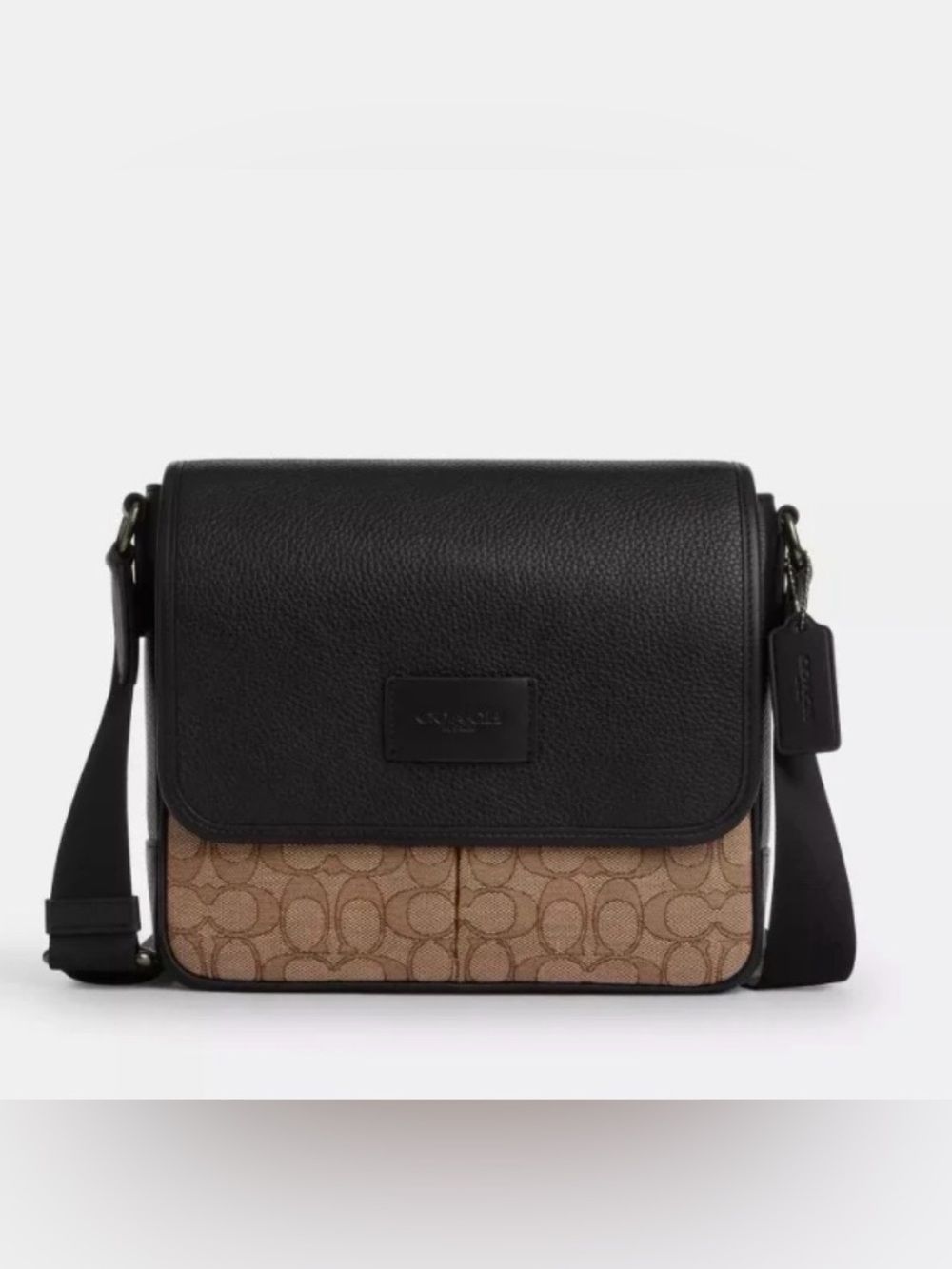 NWT Coach Sprint Map Bag 25 In Signature Jacquard & Leather Unisex